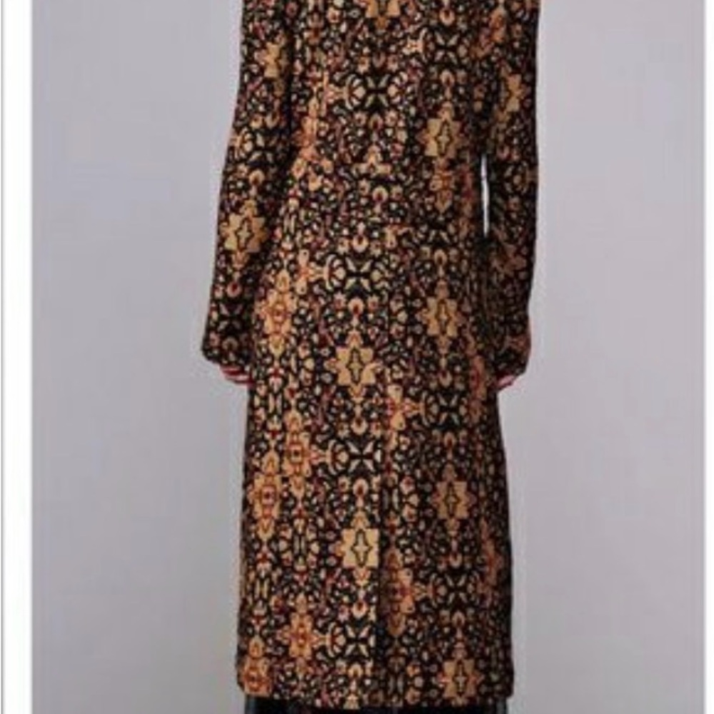 Free People Boho Tapestry Printed Long Coat | Oversized Festival Duster Jacket - Picture 3 of 10